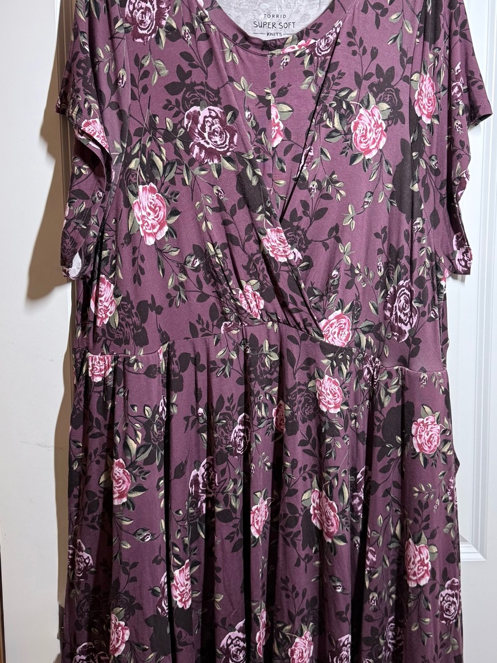 Torrid Mauve Floral Dress